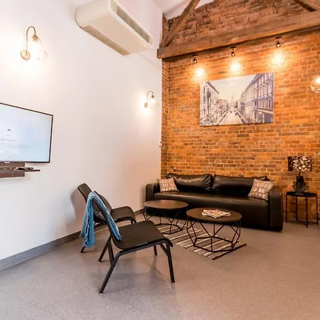 Livingroom 4A Loft Self Check-In 24H Катовице