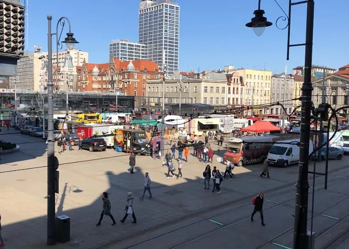 Livingroom 4a Self Check-in 24h Kattowitz